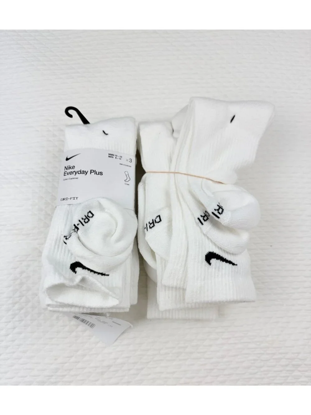 Nike Everyday Plus Dri-FIT Adult Mens L (8-12) Cushioned 7 Pair Crew Socks